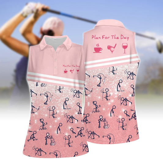 Women's Plan For The Day Golf Sleeveless Polo Shirt