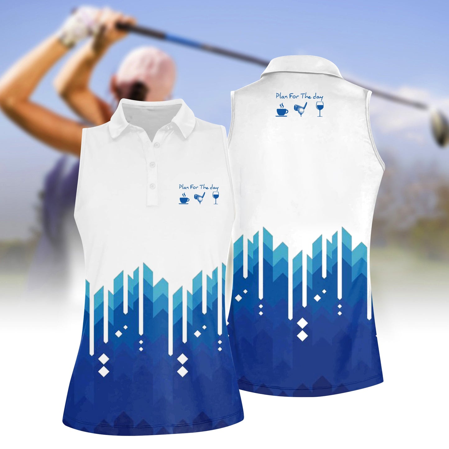 Women's Plan For The Day Sleeveless Polo Shirt