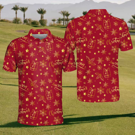 Men's  Christmas Golf Polo Shirt