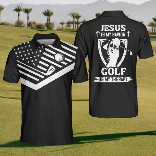 Men's Jesus & Golf Polo Shirt