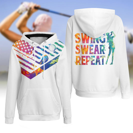 【🔥SALE】Women's Swing Swear Repeat Golf Hoodie