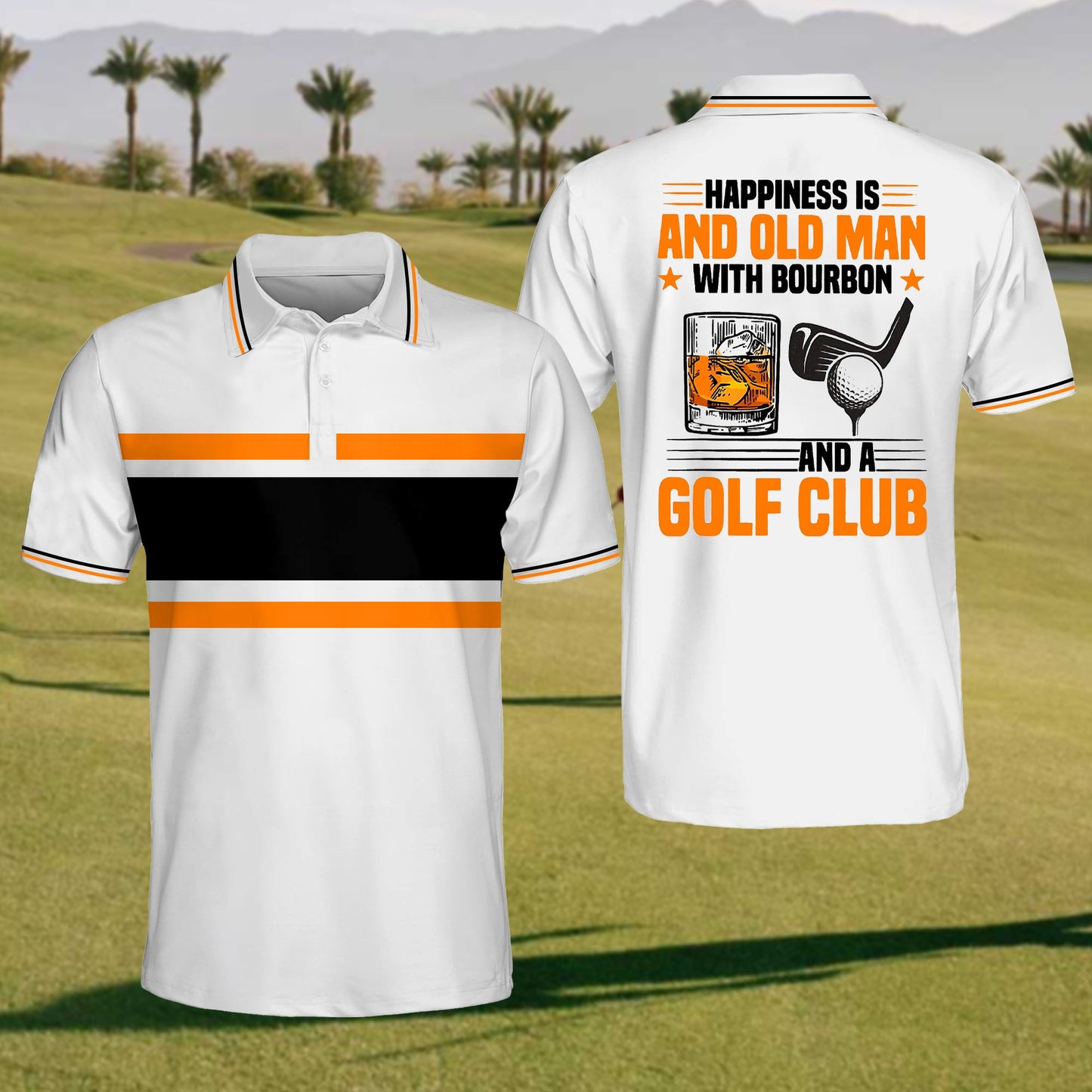 Men'S Old Men Club Golf Polo Shirt