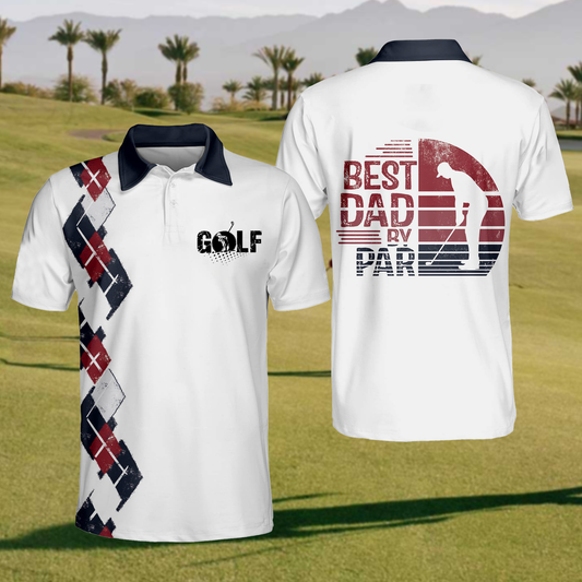 Men'S Bset Dad By Par Golf Short Sleeve Shirt