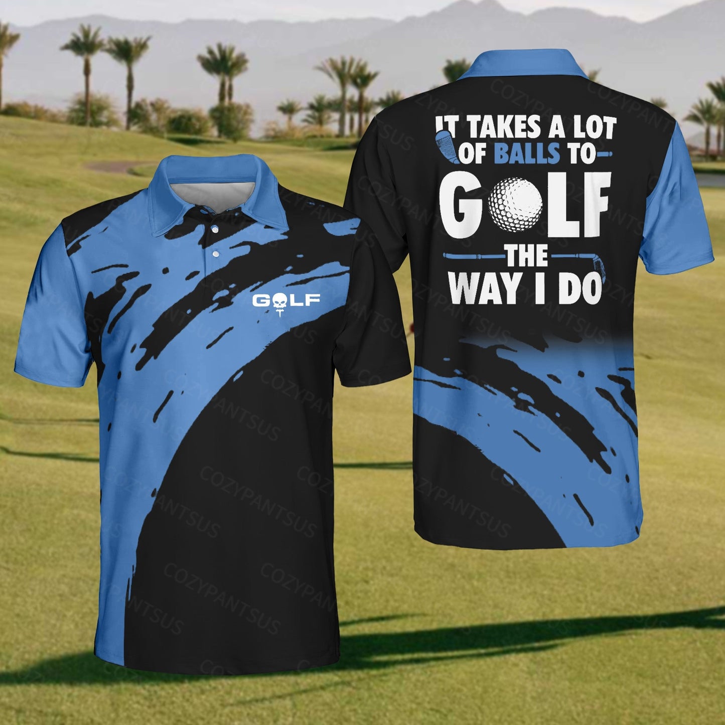 Men's It Takes A Lot Of Balls To Golf Polo Shirt – Coolmanhub