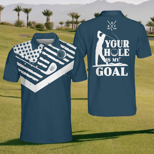 Men'S Your Hole Is My Goal Short Sleeve Shirt