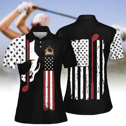 Women's Golf Flag Polo Shirt