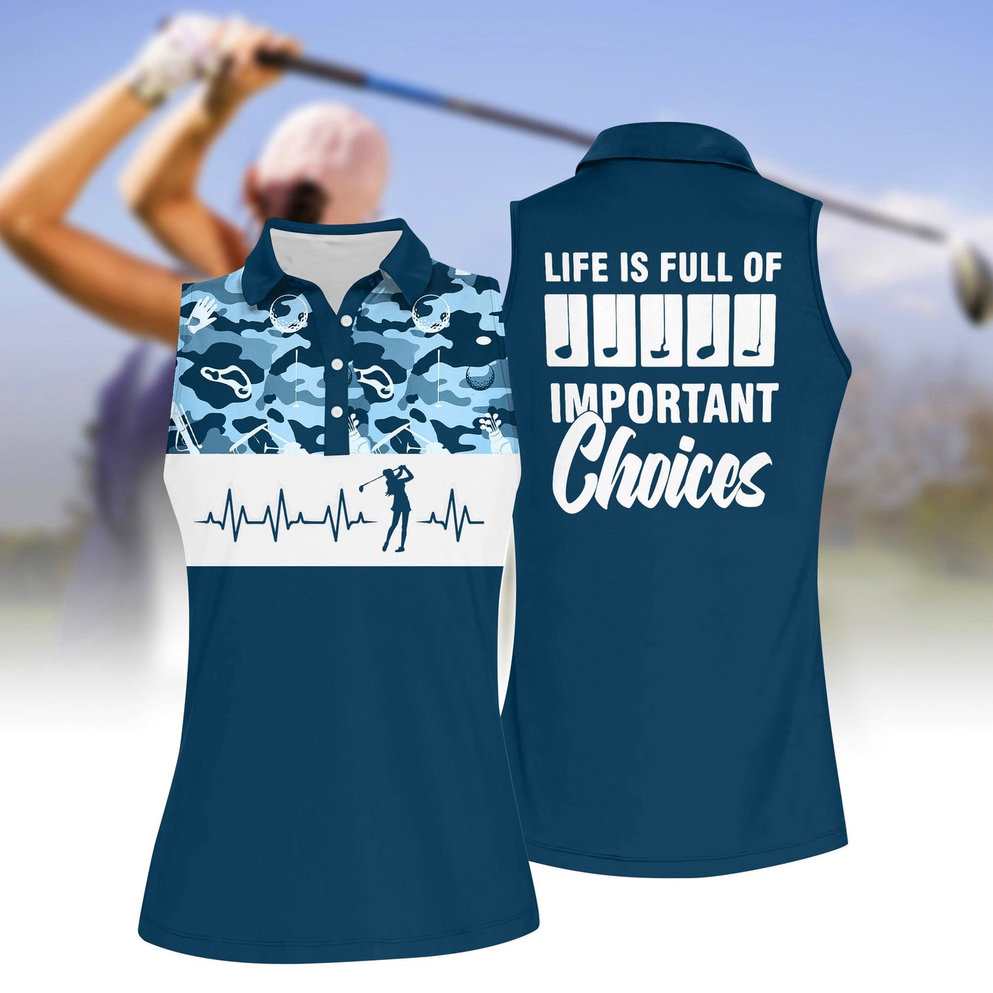 Golf Women Sleeveless Polo Shirt