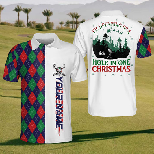 Custom Christmas Golf Polo Shirt for Men