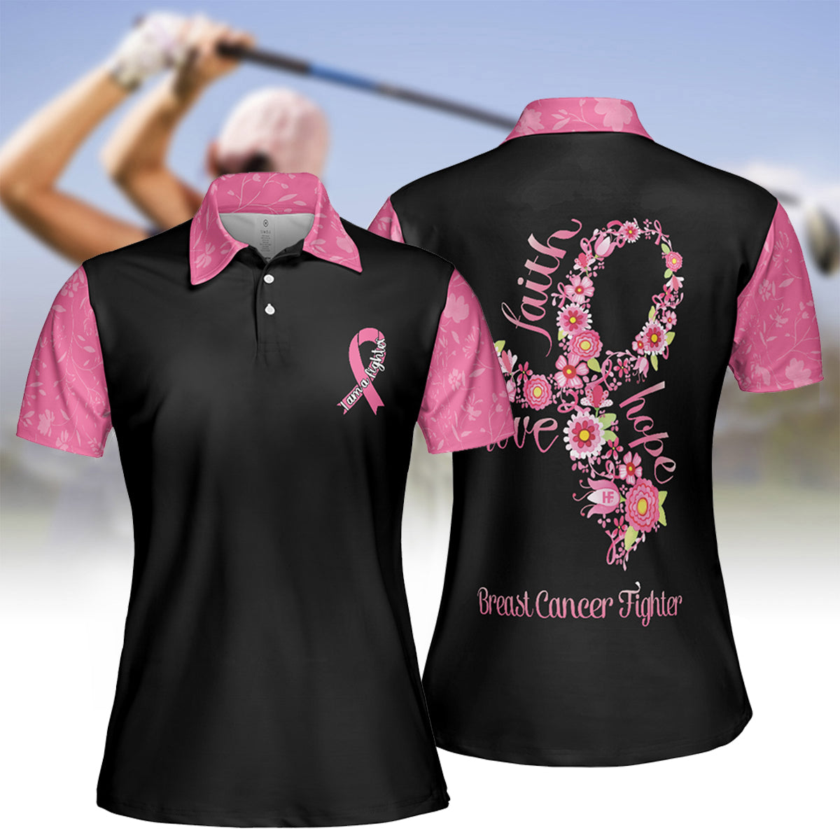 Women's Wear Pink For My Mom Polo Shirt