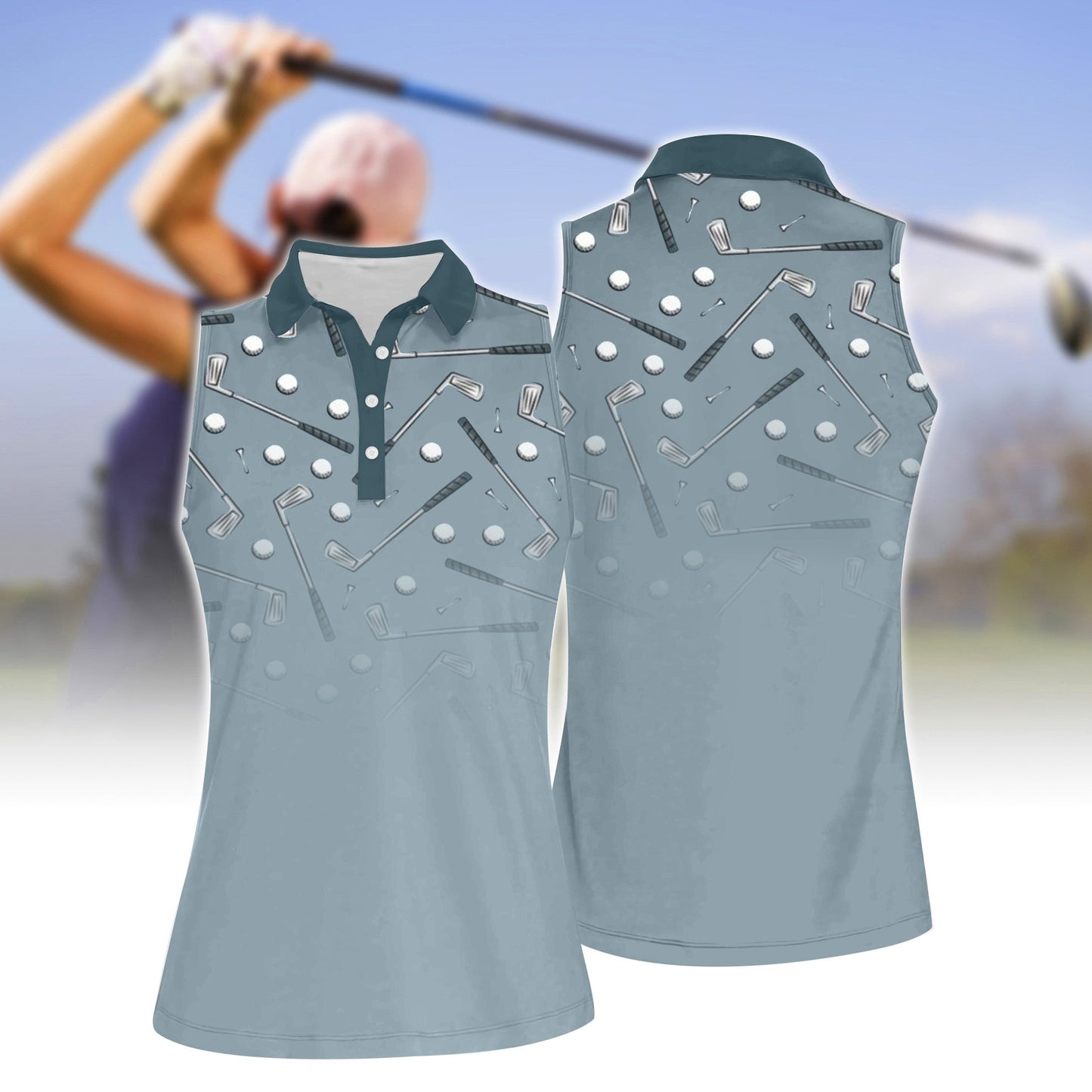 Women's Golf Sleeveless Polo Shirt