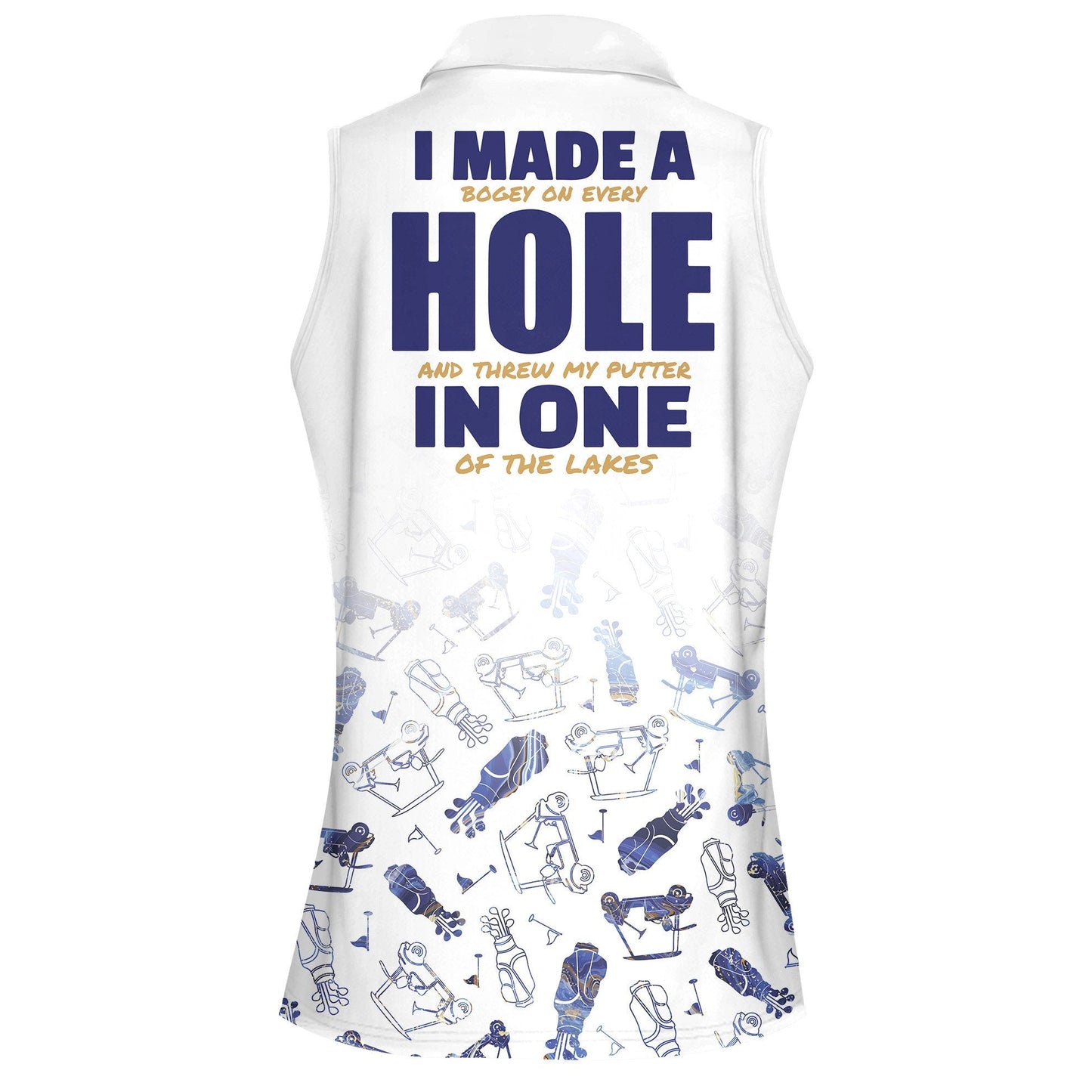 Funny I Made A Hole In One Women Sleeveless Polo Shirt