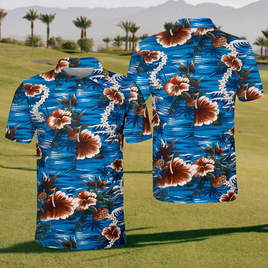 2024 Hawaiian Polo Shirt