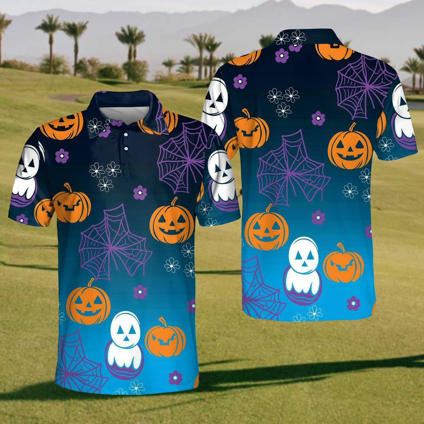 Mens Halloween Polo Shirt