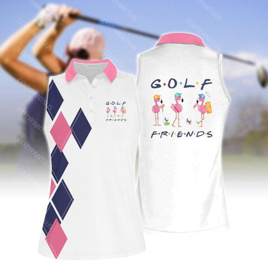 Women's Golf  Friends Sleeveless Polo Shirt