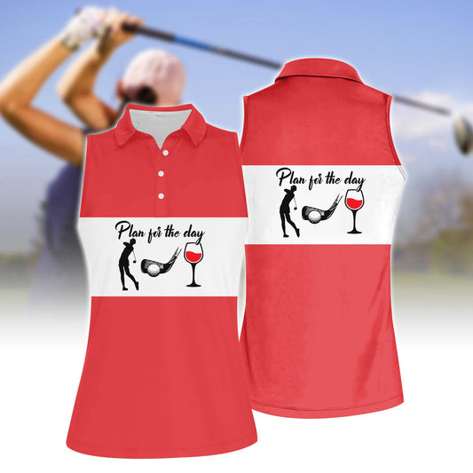 Women's Plan For The Day  Sleeveless Polo Shirt