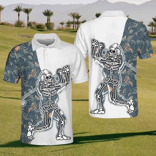 Mens Skull Polo Shirt