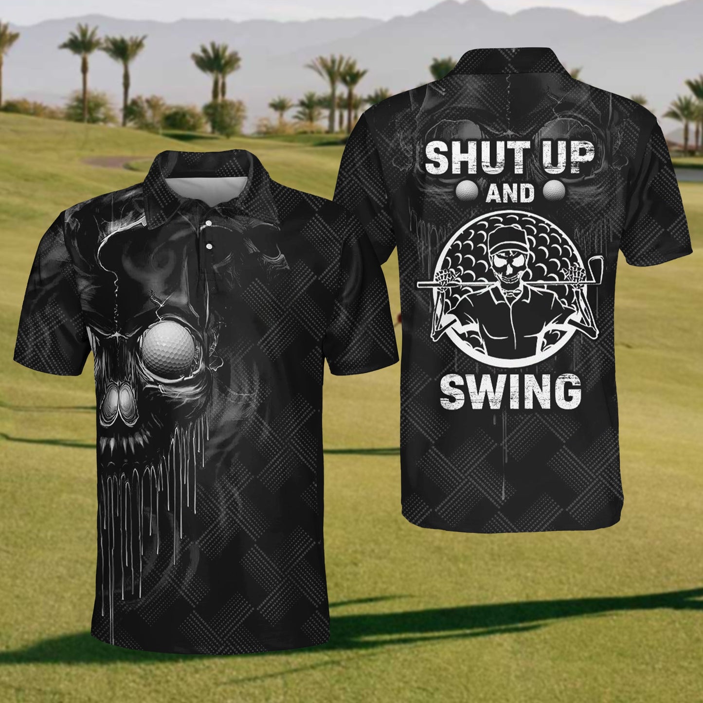 Men's Shut Up And Swing Golf Polo Shirt