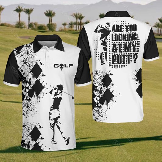 Men's Are You Looking At My Putt Polo Shirt