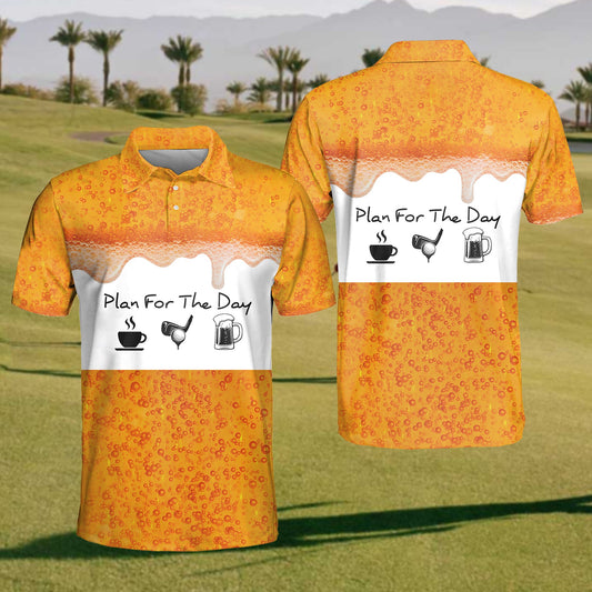 Men's Plan For The Day Golf Polo Shirt