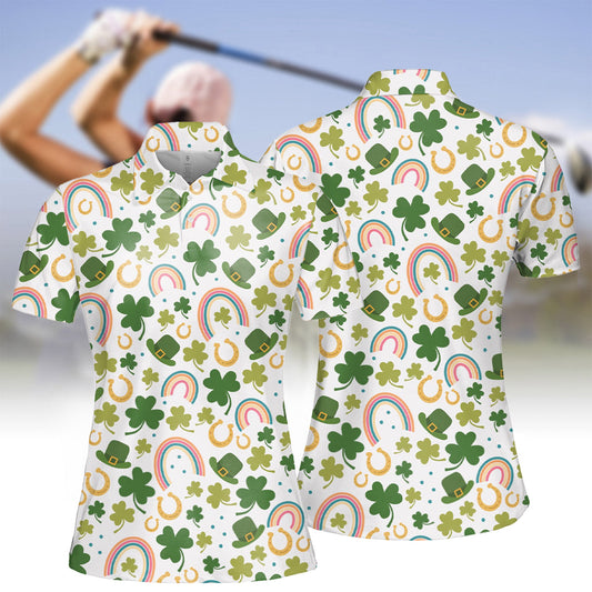 Women's Four Leaf Clover Polo Shirt