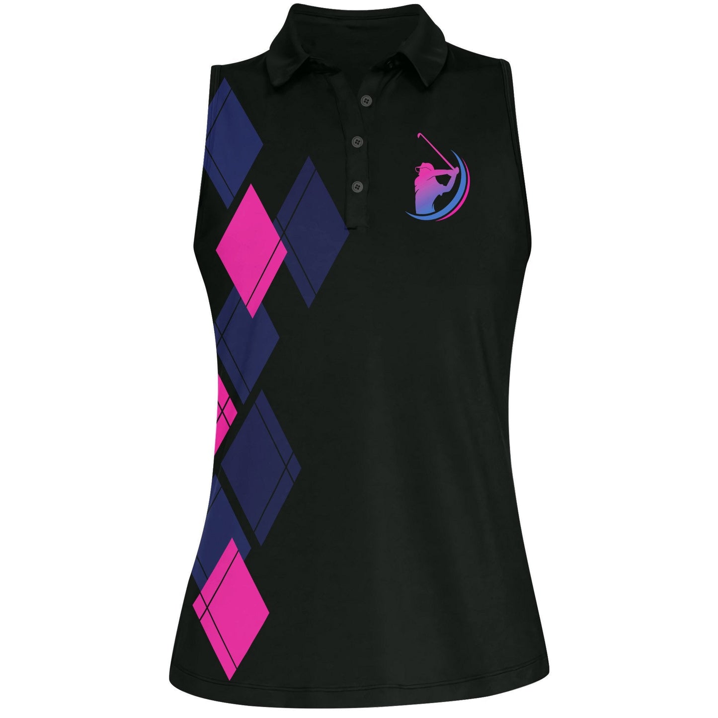 Just A Crazy Women Who Loves Playing Golf Women Sleeveless Polo Shirt