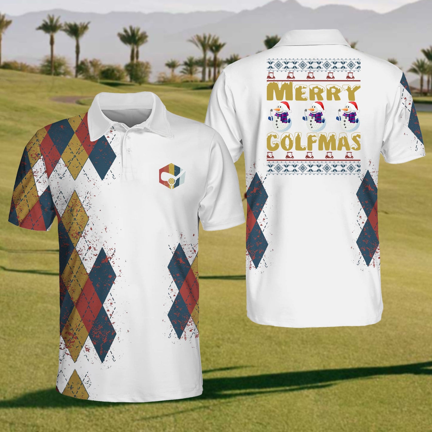 Men's Merry Golfmas Polo Shirt