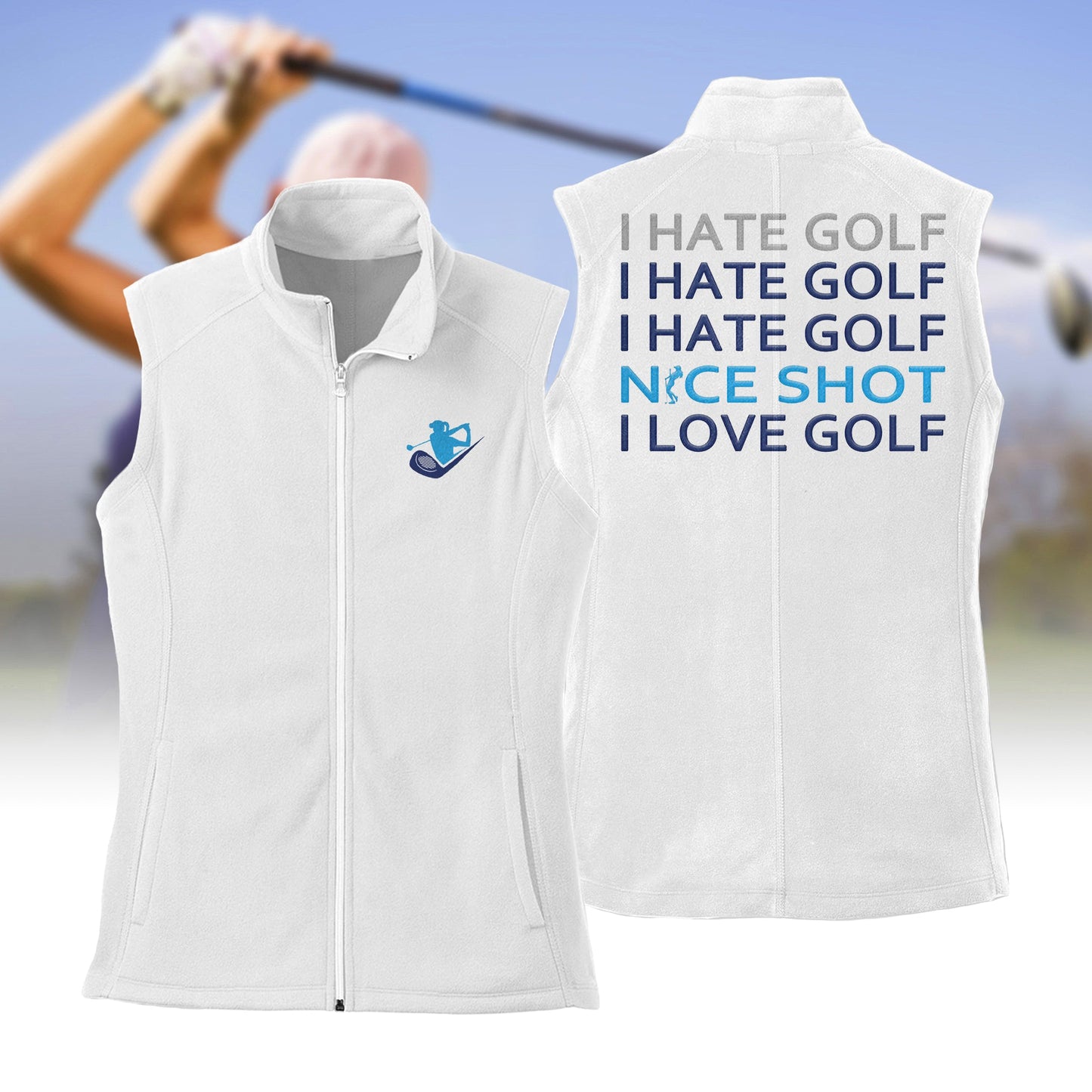 Women's Nice Shot Golf Sleeveless Jacket