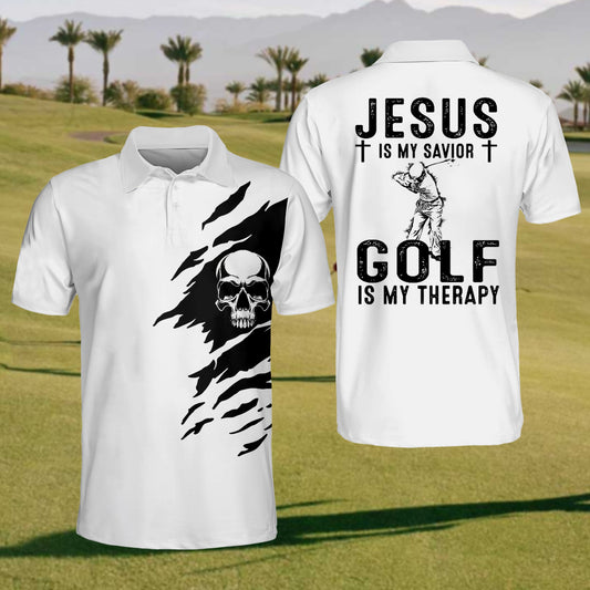 Mens Jesus Golf Polo Shirt