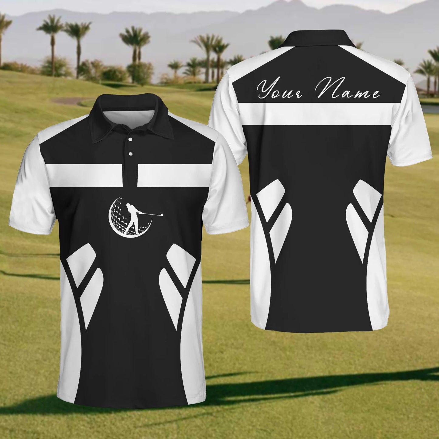 【Custom Your Name】Men's Golf Polo Shirt