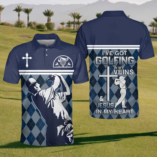 Men's I've Got Golfing In My Veins Golf Polo Shirt