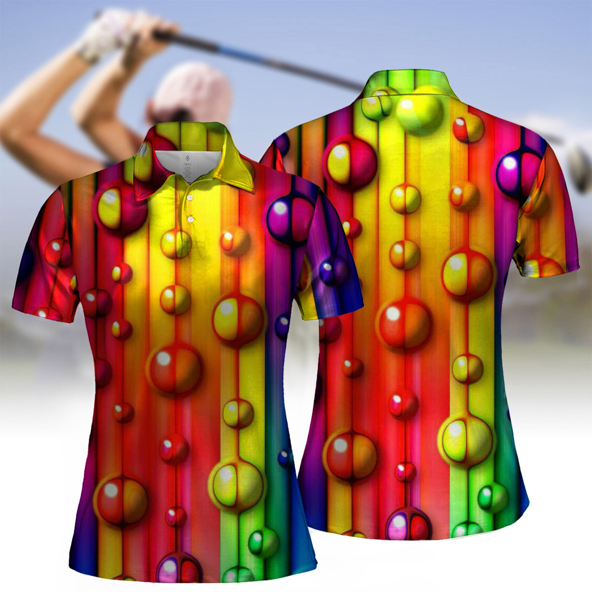 Women'S Multicolor Polo Shirt