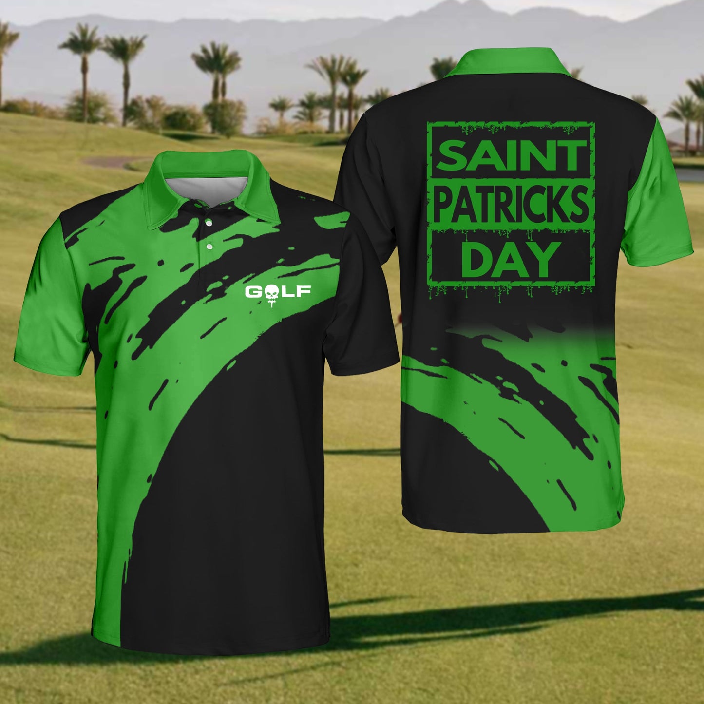 Men's Saint Patricks Day Polo Shirt