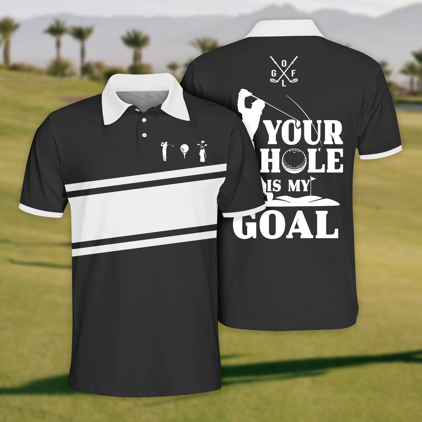 Men'S Your Hole Is My Goal Short Sleeve Shirt