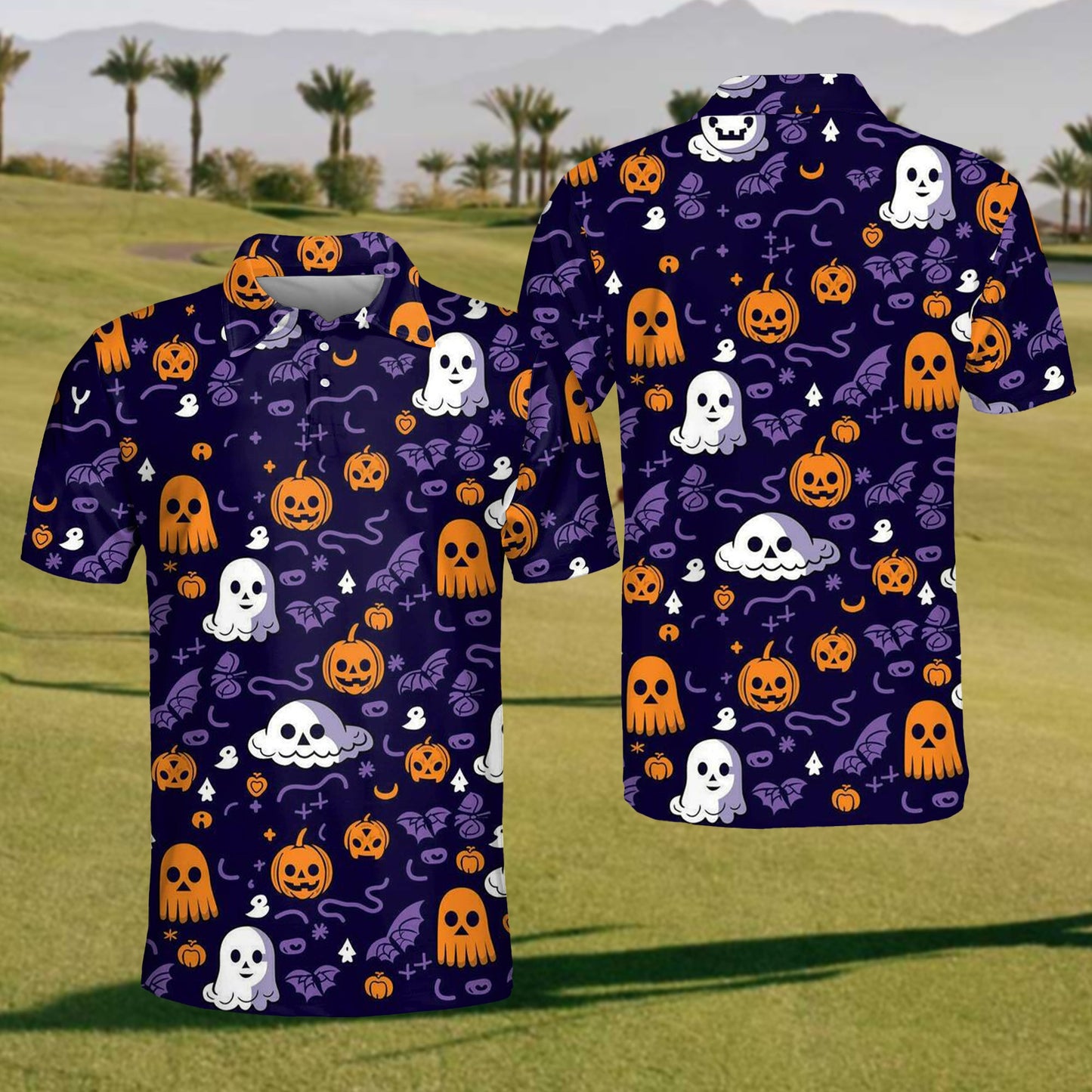 Mens Halloween Polo Shirt