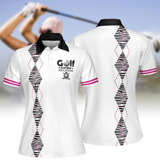 Women's golf short sleeve polo shirt