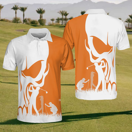 Men's Golf Skull Polo Shirt