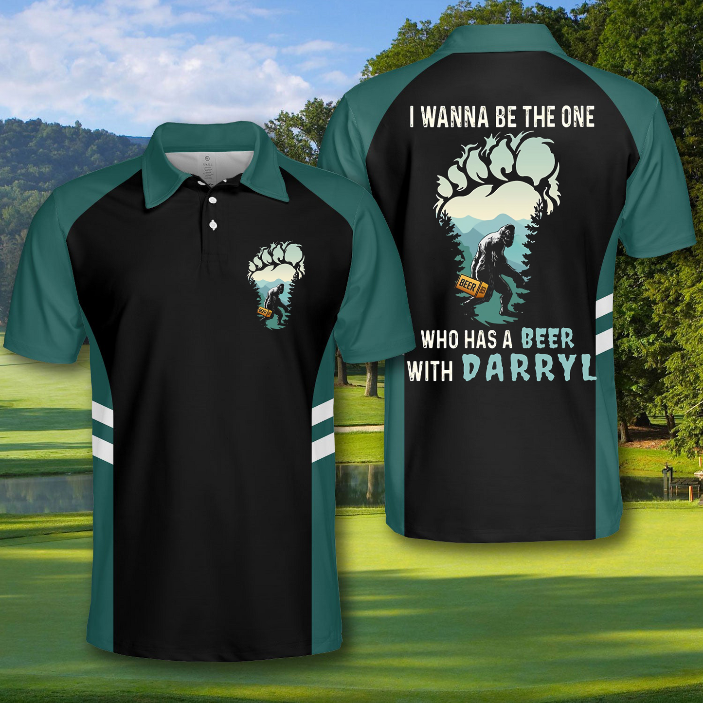 Men's I Wanna be the One Who has a Beer with Darryl Polo Shirt