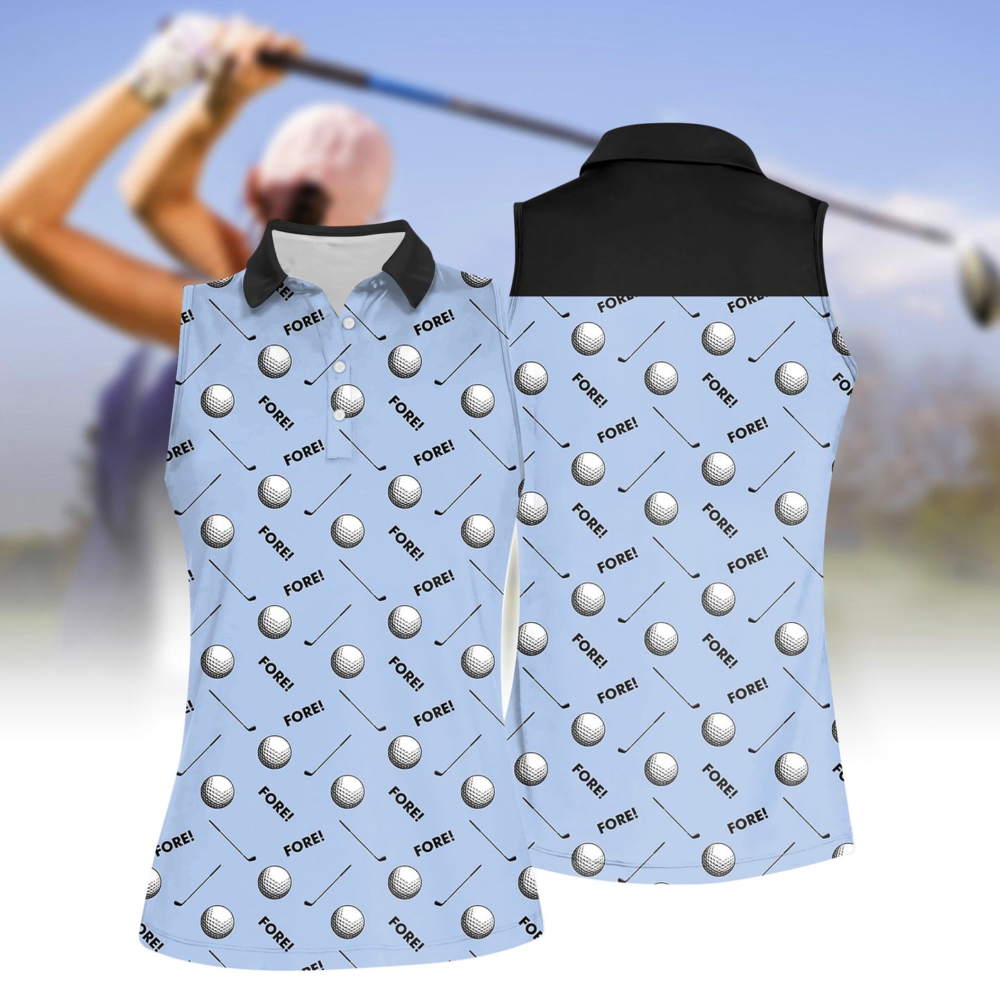 Women's Golf Sleeveless Polo Shirt