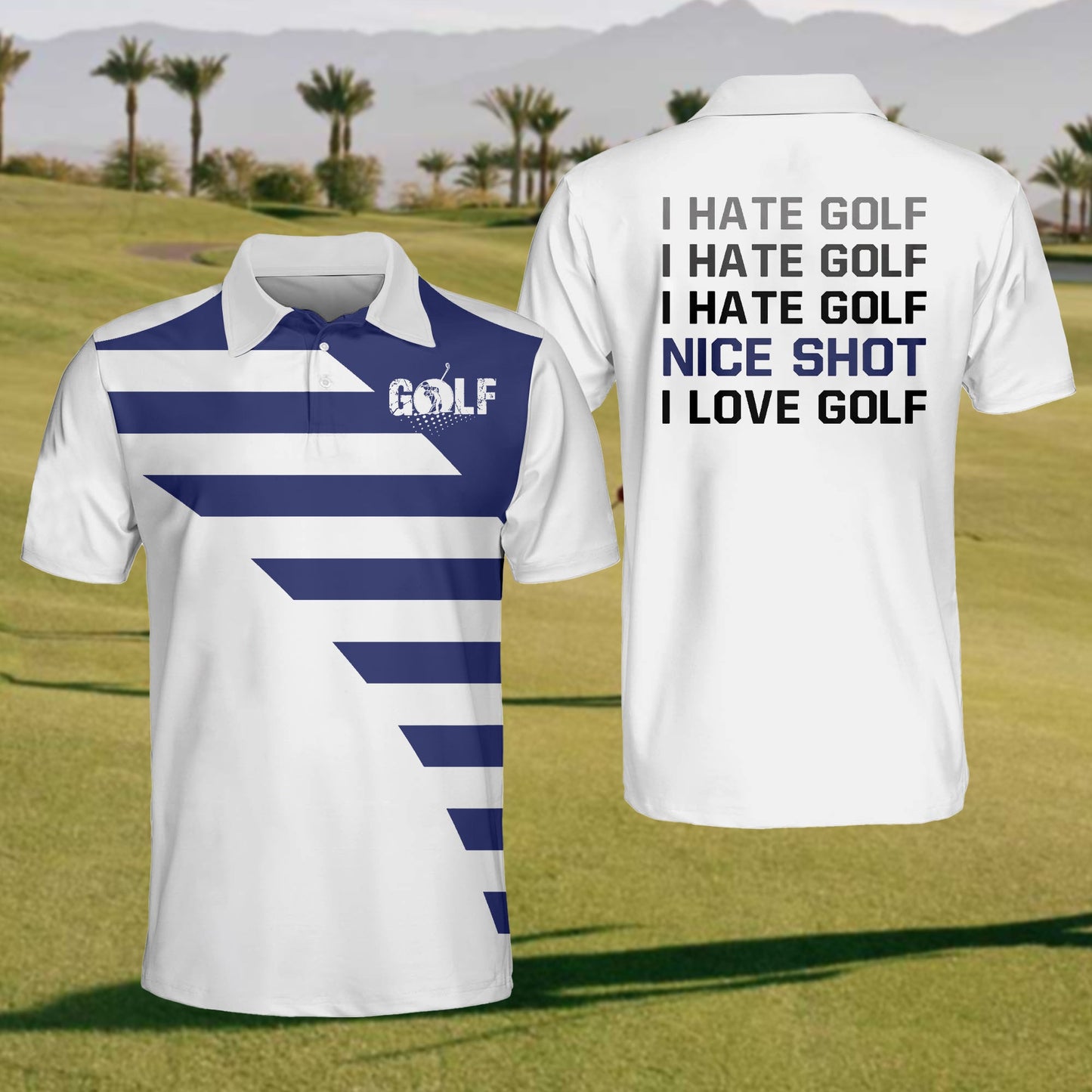 Men's I Hate Golf I Love Golf Polo Shirt