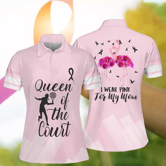 Women's I Wear Pink For My Mom Polo Shirt