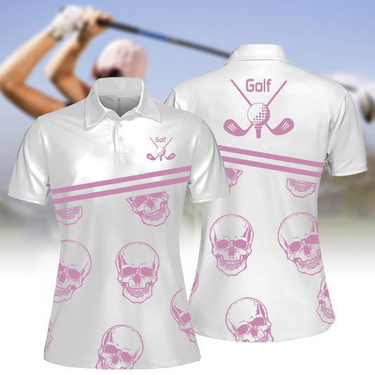 Women's Skull Golf Polo Shirt