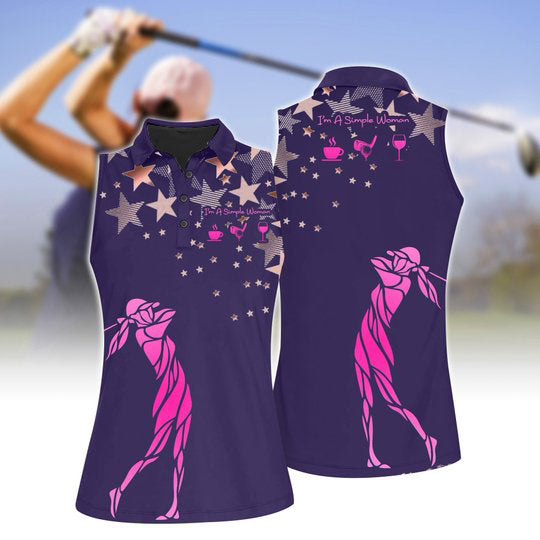 Women's Star Sleeveless Golf Shirt