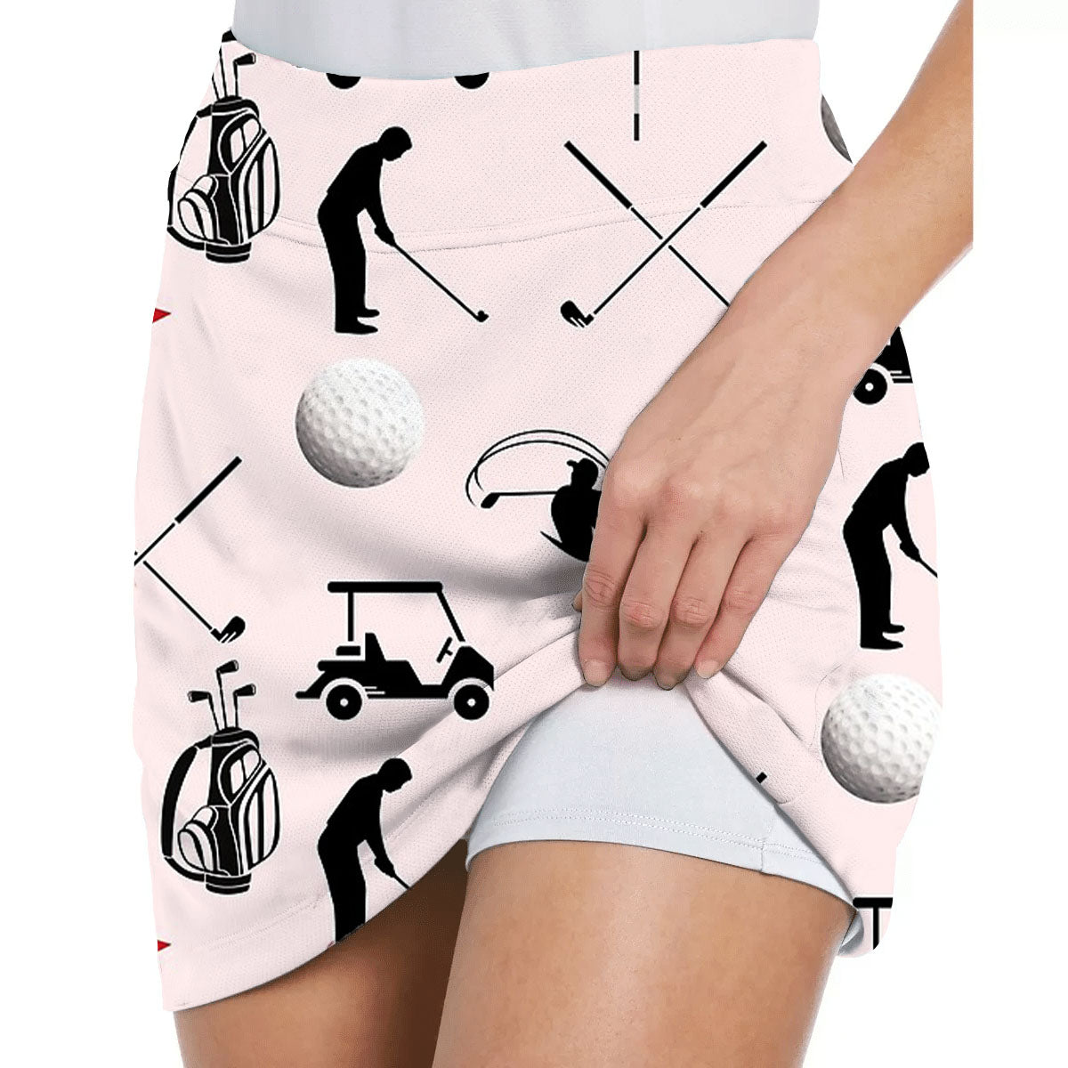 Women's Golf Graphic Skort（Leggings not included）