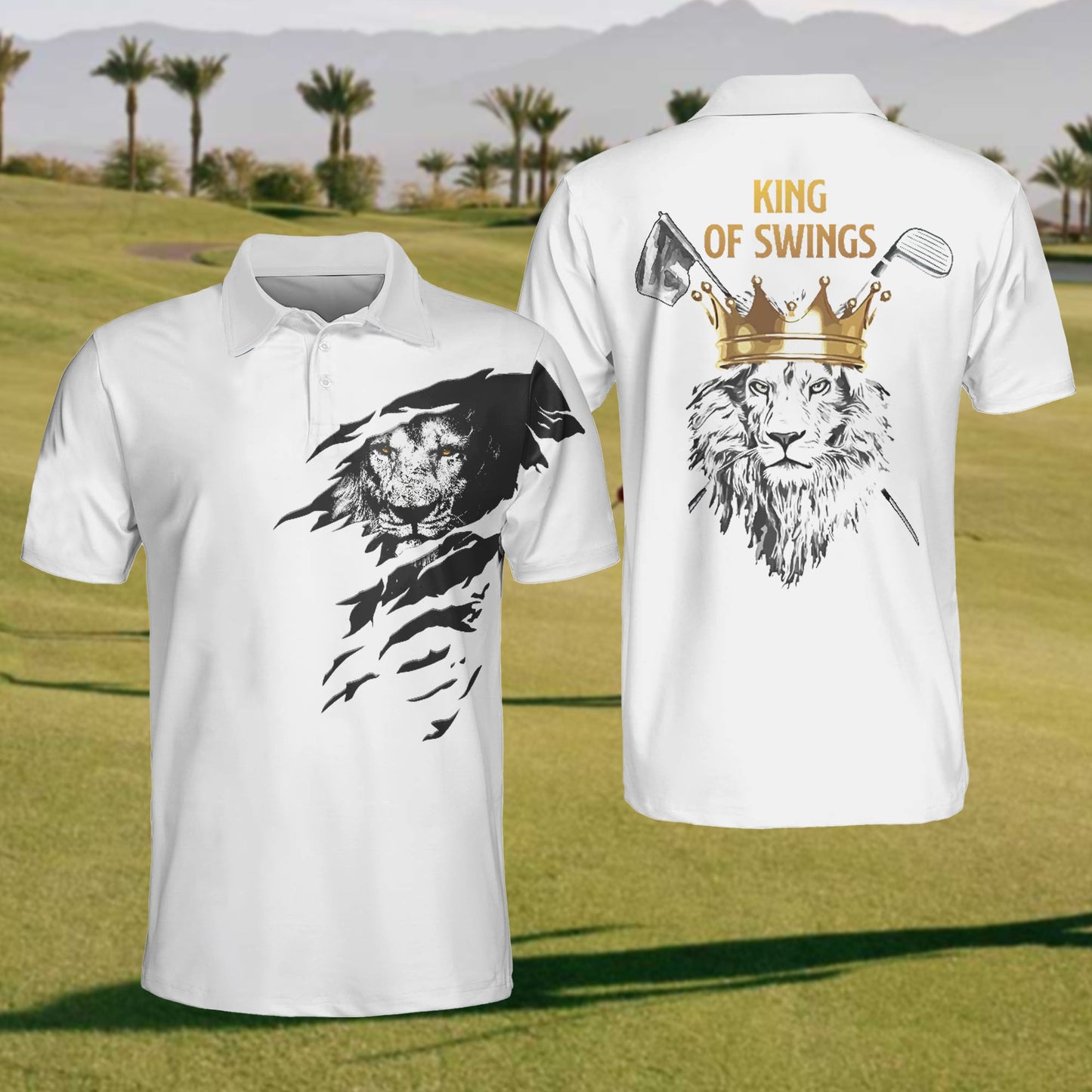 Mens King Of Swing Polo Shirt