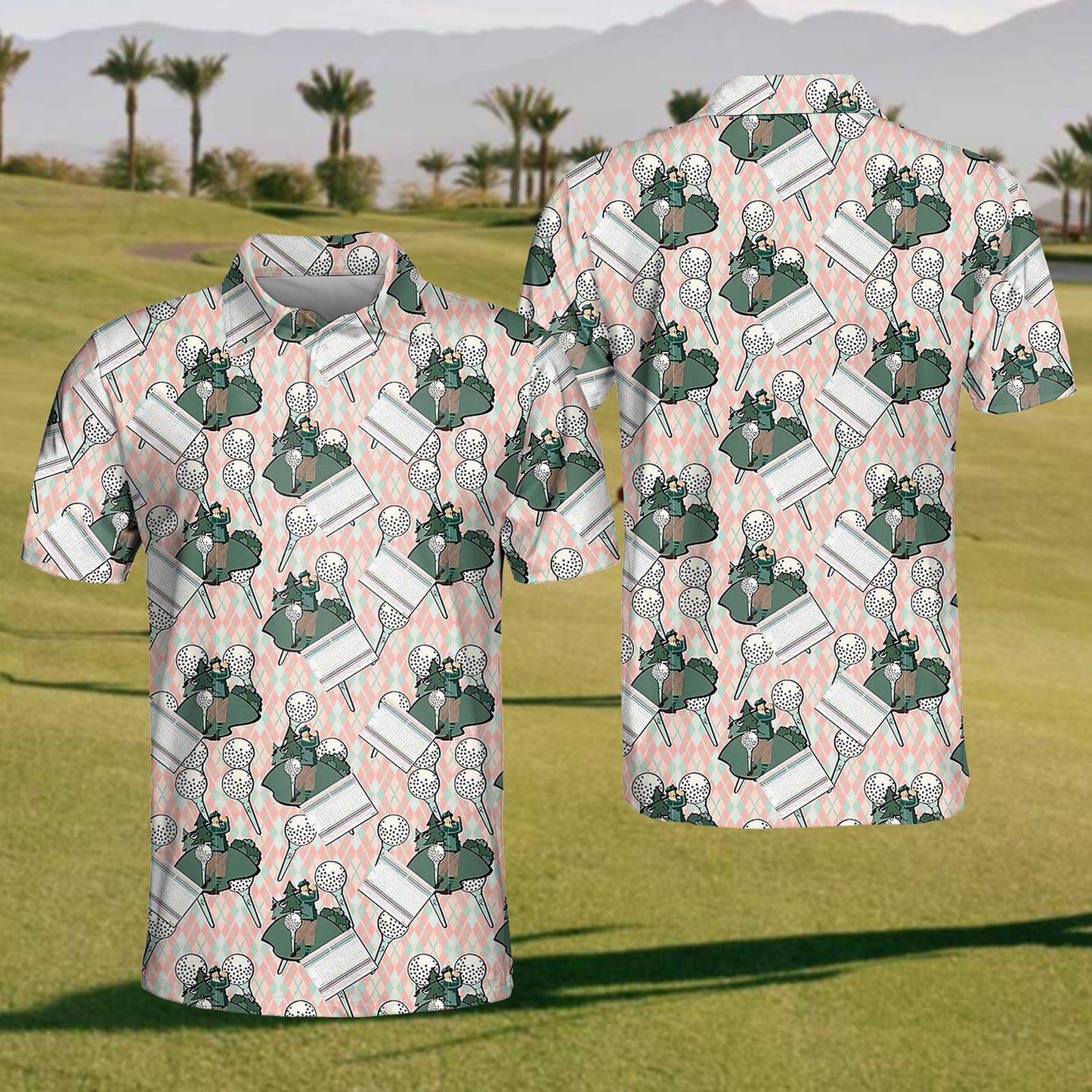 Men's Flamingo Polo Shirt