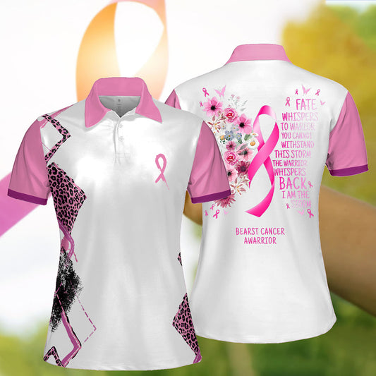 Women's Pink Ribbon Polo Shirt