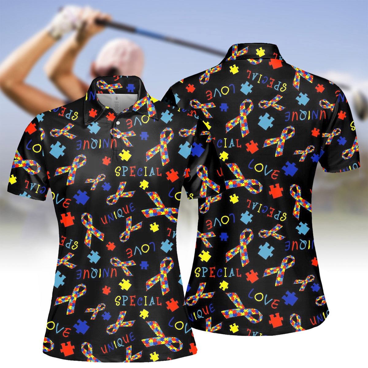 Women's Autism Awareness Polo Shirt