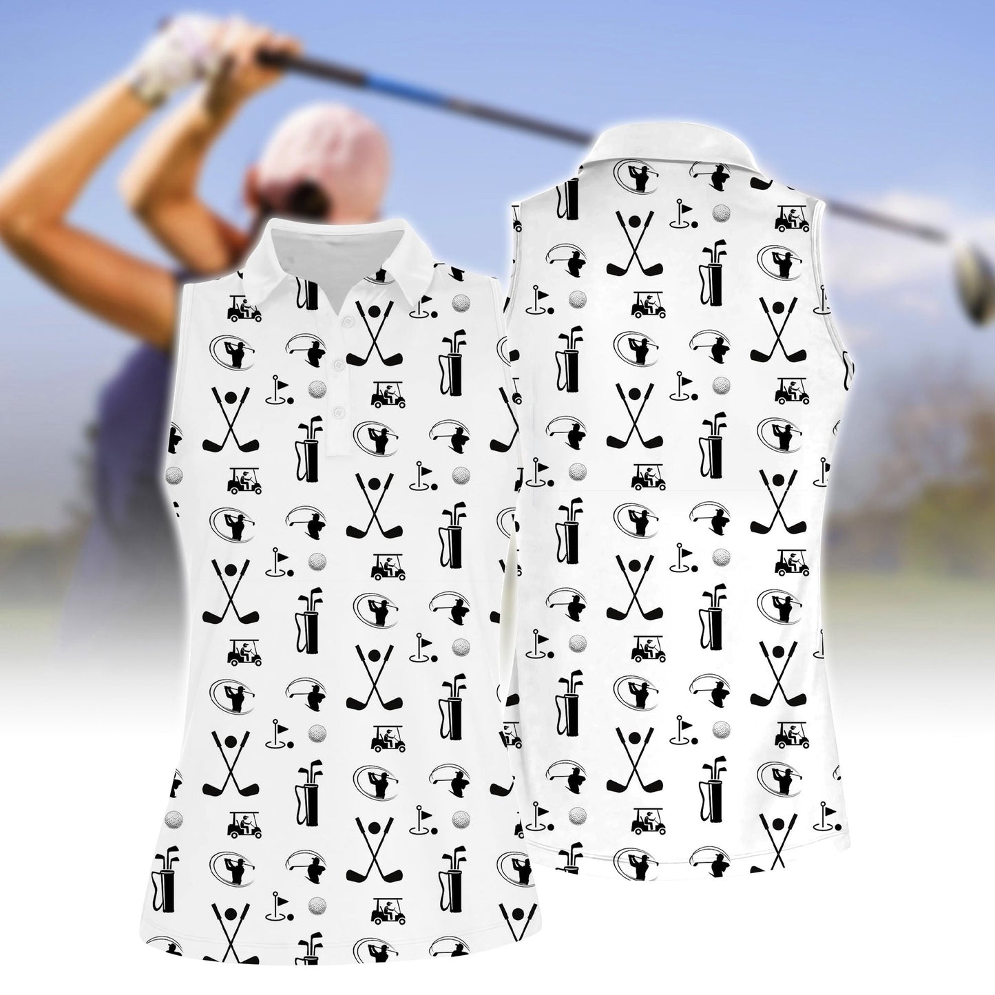 Women's Golf Sleeveless Polo Shirt