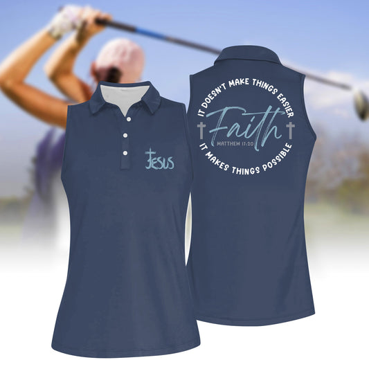 Women's Faith Printed Polo Shirt