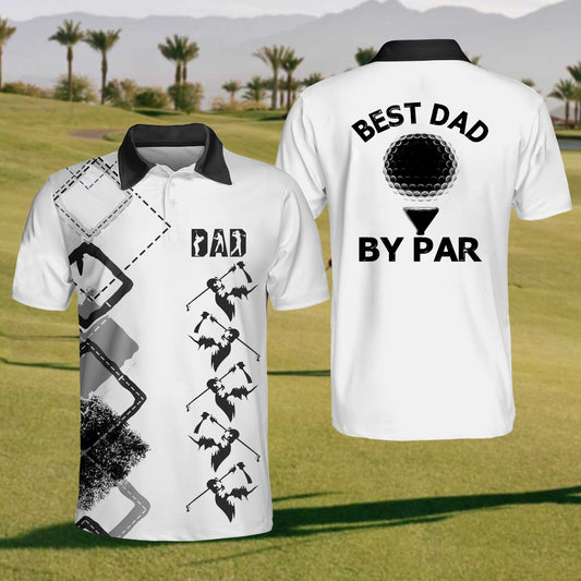 Men'S Bset Dad By Par Golf  Short Sleeve Shirt